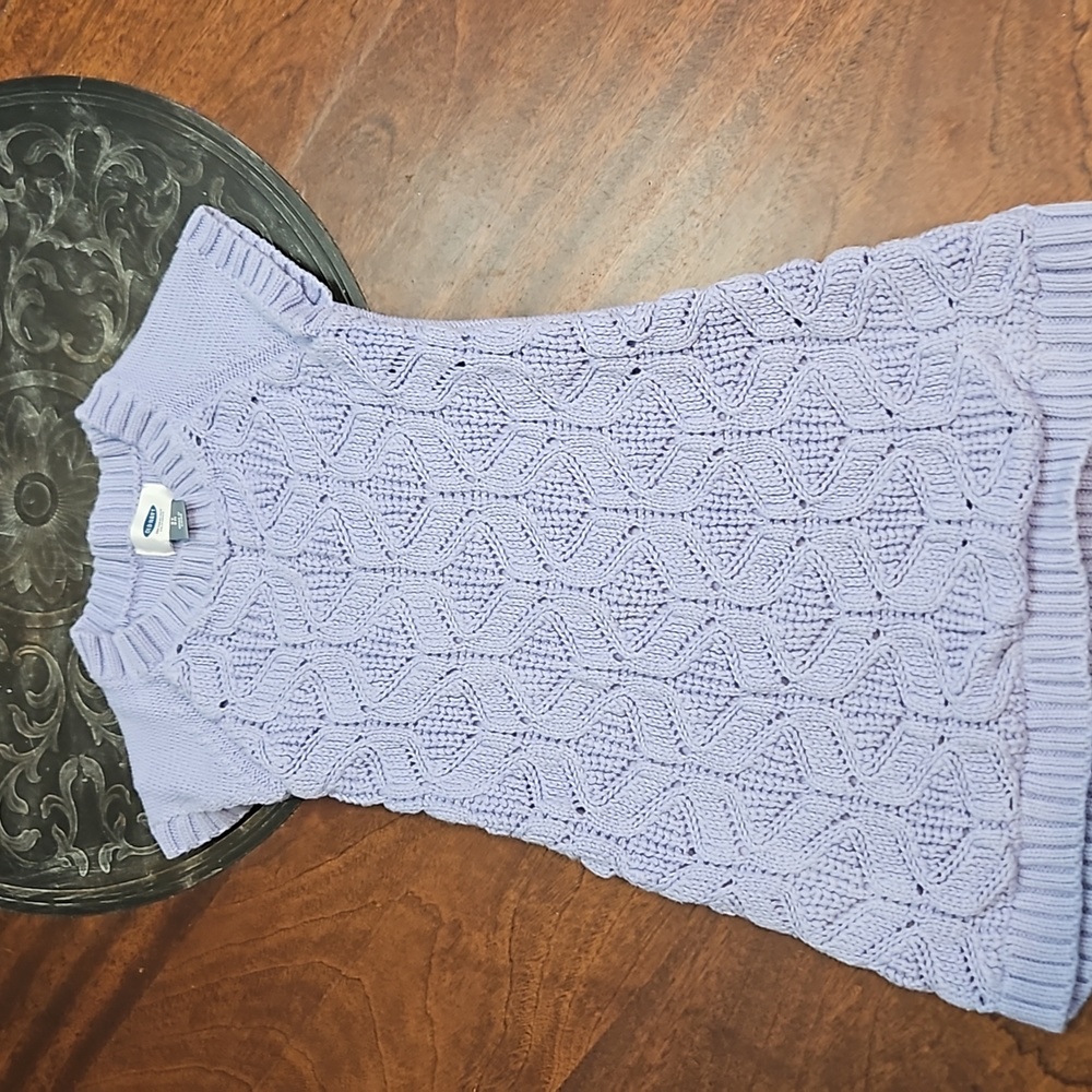 Old Navy Lilac Short Sleeve Sweater Dress